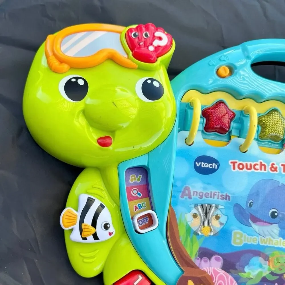 VTech Touch & Teach Sea Turtle Interactive Learning Toy Book Toddler 12-36M